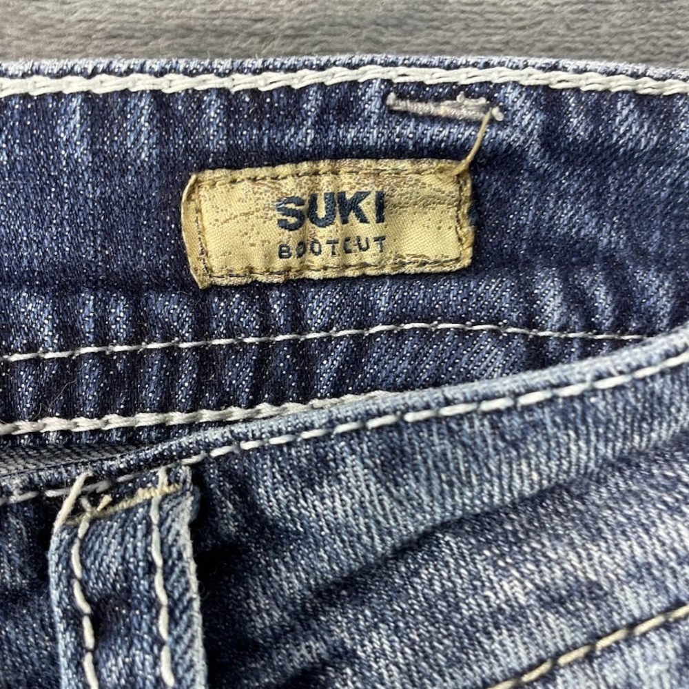 Silver Jeans Womens 36x29 Suki Boot Cut Blue Denim Thick Stitch Medium Wash - Picture 3 of 10